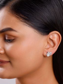 GIVA - Women 925 Silver Swan Pearl Stud Earrings