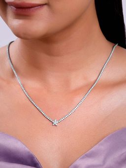 GIVA - Women 925 Silver Starry Tennis Necklace
