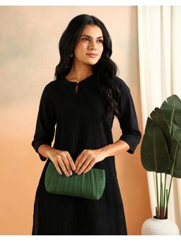 Fabindia - Green Clutch Bag (M)