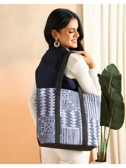 Fabindia - Blue Printed Tote Bag