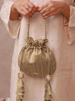 AMYRA - Gold Inej Potli Bag
