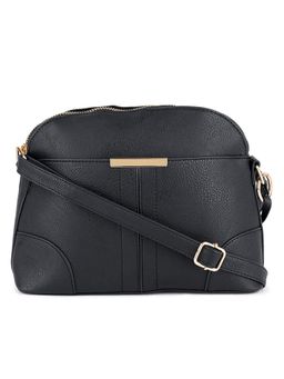 London Rag - Black Pu Adjustable Sling Bag