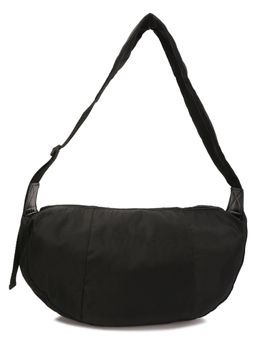 London Rag - Black Nylon Adjustable Straps Hobo Bag