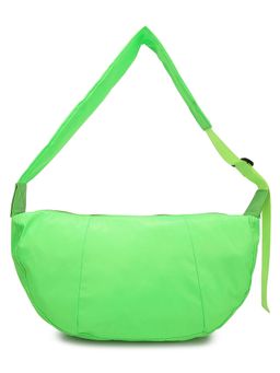 London Rag - Green Nylon Adjustable Straps Hobo Bag