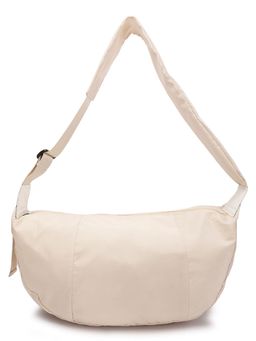 London Rag - White Nylon Adjustable Straps Hobo Bag