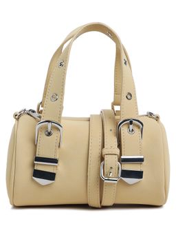 London Rag - Tan Mini Cylinder Sling Bag with Detachable Strap