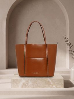 ESBEDA - Womens Tan Elegant Essentials Tote Bag (L)