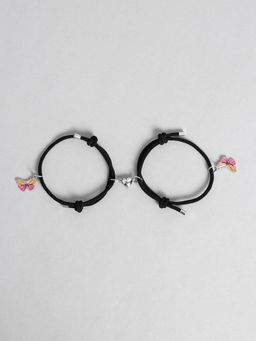 EL REGALO - Kids Bracelets Unisex Colors and Designs Yellow and Pink (Set of 2)