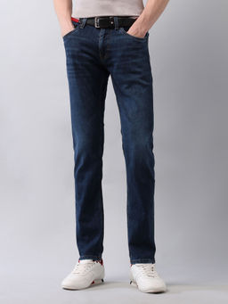 U.S. Polo Assn. Denim Co. - Mens Brandon Slim Tapered Fit Blue Jeans Blue