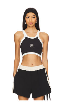 Araminta James - Monogram Cropped Tank