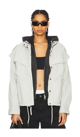 ALPHA INDUSTRIES - Oversized Cotton Utility Jacket