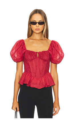 Bardot - Esra Puff Sleeve Corset Top