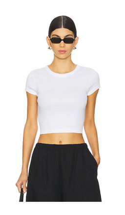 Enza Costa - Supima Baby Cropped Tee