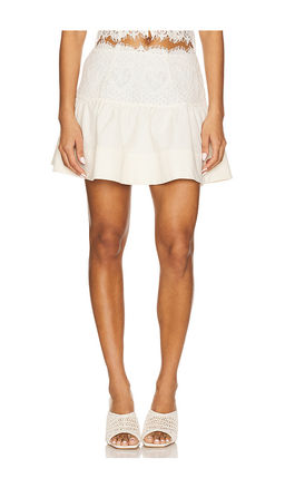 For Love & Lemons - Doily Lace Mini Skirt