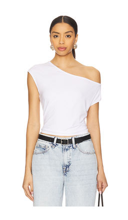 Good American - Stretch Jersey Asymmetric Top