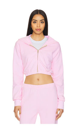 LA Made - Zip Up Crop Hoodie
