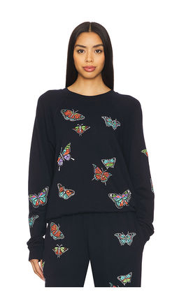 Lauren Moshi - Anela Vintage Butterflies Pullover