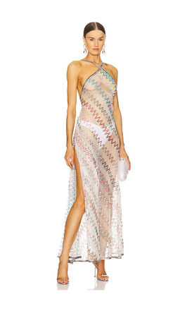 Missoni - Long Cover Up in Multi With White Base