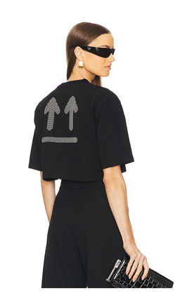 Off-White - Double Arrows Cropped Tee