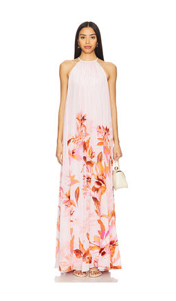 Rococo Sand - Flared Maxi Dress