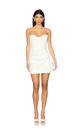 Shona Joy - Oakley Strapless Draped Mini Dress