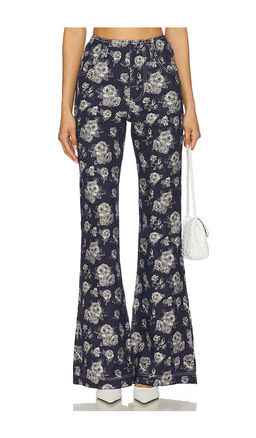 Yuhan Wang - Rose Jacquard Trousers