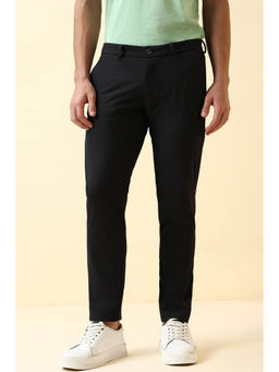 Allen Solly - Men Black Solid Casual Trouser