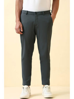 Allen Solly - Men Grey Solid Casual Trouser
