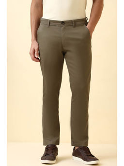 Allen Solly - Men Khaki Solid Casual Trouser