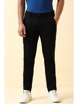 Allen Solly - Men Black Solid Casual Trouser