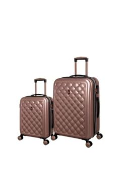 it luggage - Fashionista Glossy Rose Gold Set of 2 24-20 Inches Expandable Hardsided TSA Trolley