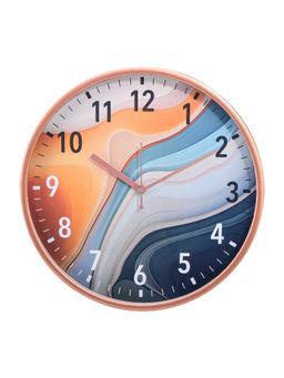 Kuber Industries - 12 Inch Non-Ticking Wall Clock For Home & Office Nc-21376 Sunset Waves