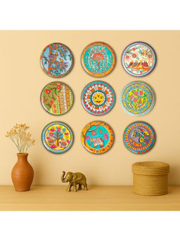 Ritualistic - Madhbuani Wall Sculpture For Home Decoration Metal Wall Decor