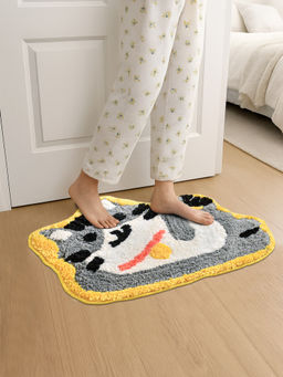 FABINALIV - Multicolor Cartoon Character Cotton Blend Anti Skid Door Mat