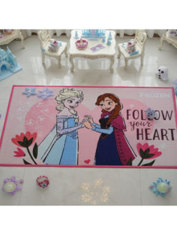Athom Living - Disney Frozen Sisters Kids Carpet, 3X5 Ft Anti-Skid Backing Perfect For Kids Bedroom