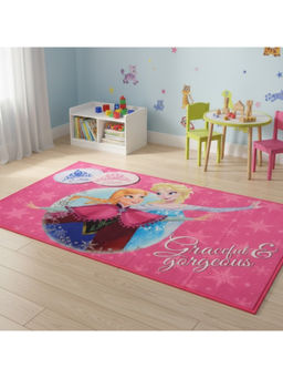 Athom Living - Disney Frozen Sisters Kids Carpet, 3X5 Ft Anti-Skid Backing Perfect For Kids Bedroom