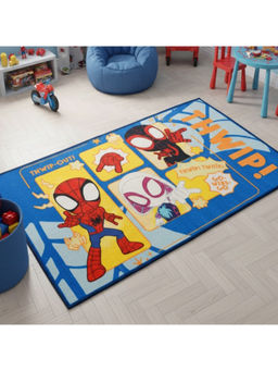 Athom Living - Spidey Kids Carpet, 3X5 Ft Anti-Skid Backing Perfect For Kids Bedroom and Playroom