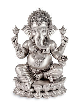 Shaze - Lotus Ganesha- Satin Figurine