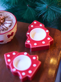 WEAVING HOMES - Christmas Tree Tea Light Holder