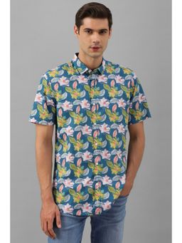 Allen Solly - Men Multi Custom Fit Print Half Sleeves Casual Shirt