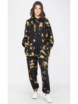 The Clothing Factory - Black-Mustard Tie & Dye Joggers