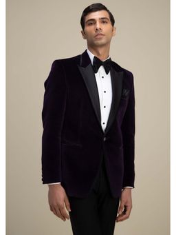 Philocaly - Ayr Slim Fit Wine Blazer