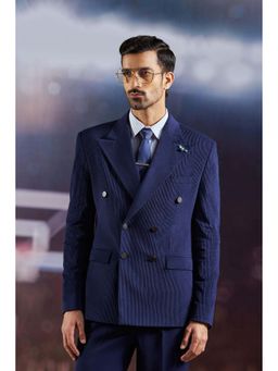 Philocaly - Riley Regular Fit Navy Blue Blazer