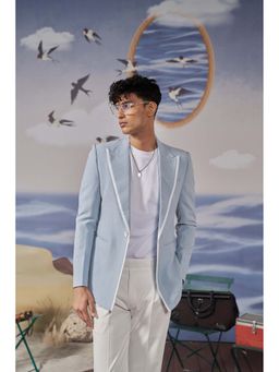 Philocaly - Plav Regular Fit Blue Blazer