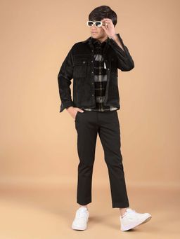 CRIMSOUNE CLUB - Boy'S Black Corduroy Shacket