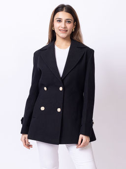 Club York - Black Solid Coat