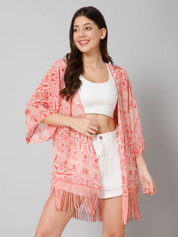 PURYS - Printed Kimono Shrug