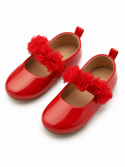 Baby Doe - Glossy Red Blossom Ballerina