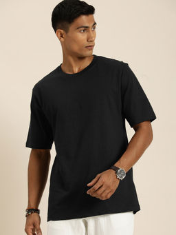 DILLINGER - Black Typographic Oversized T-shirt