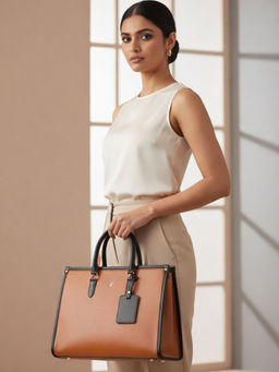 Horra - 13 Inch Women's Office Laptop Bag Tan